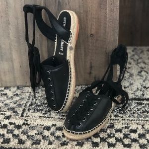 NWT Opening Ceremony Lace-up leather espadrilles